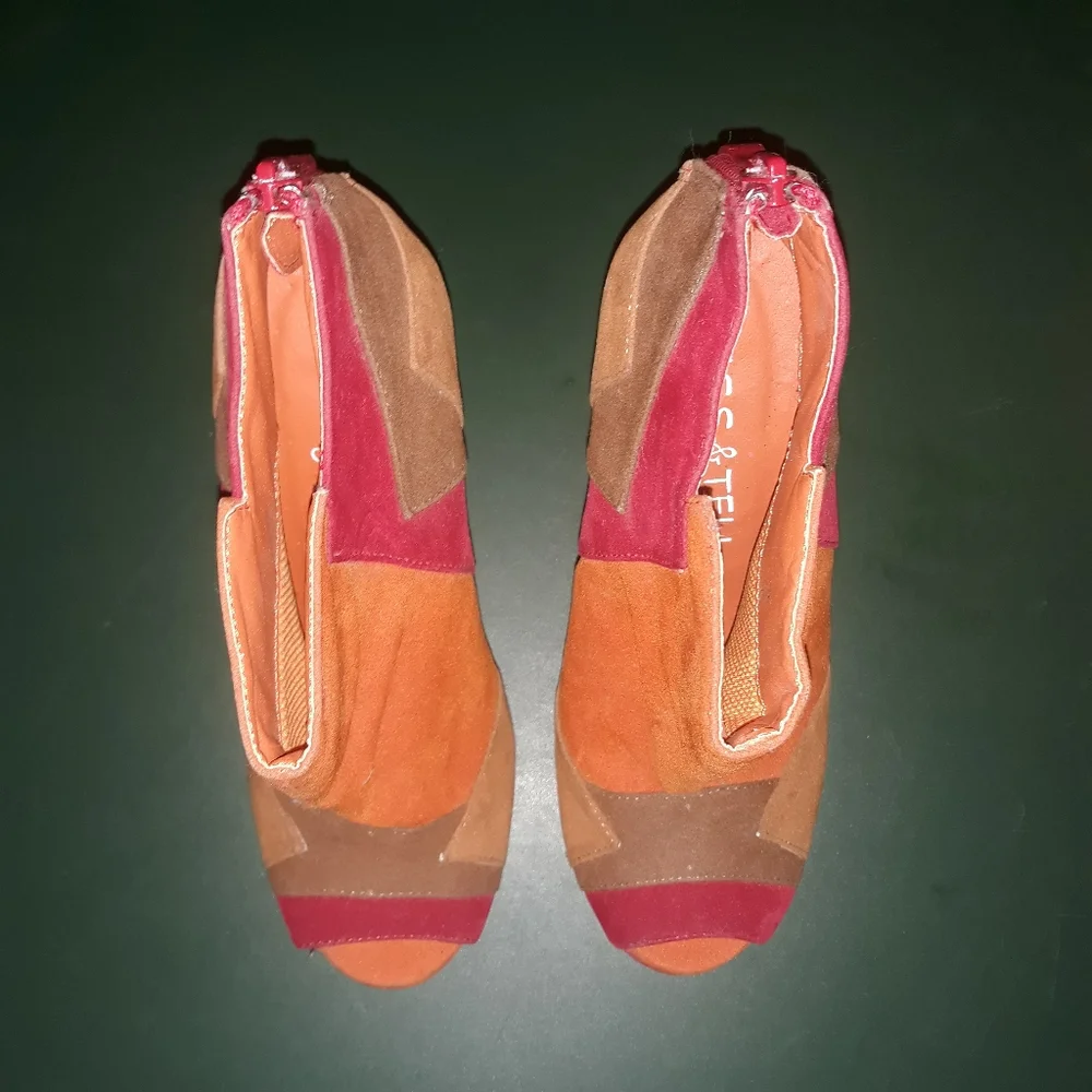 Women’s Wedges bootie heels colorful party romantic event date shoes travel work